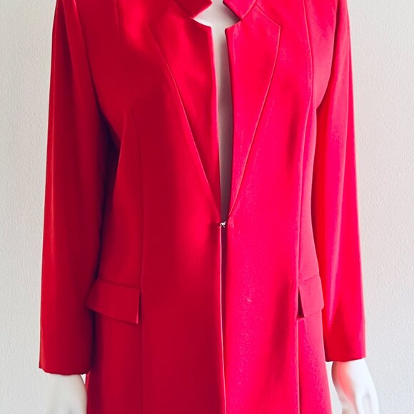 ELIE TAHARI High End Tailored Structured Red Blazer Jacket, 14 - Picture 2 of 9